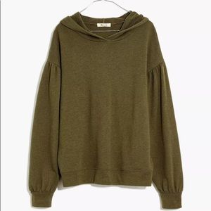 Madewell pleat sleeve hoodie